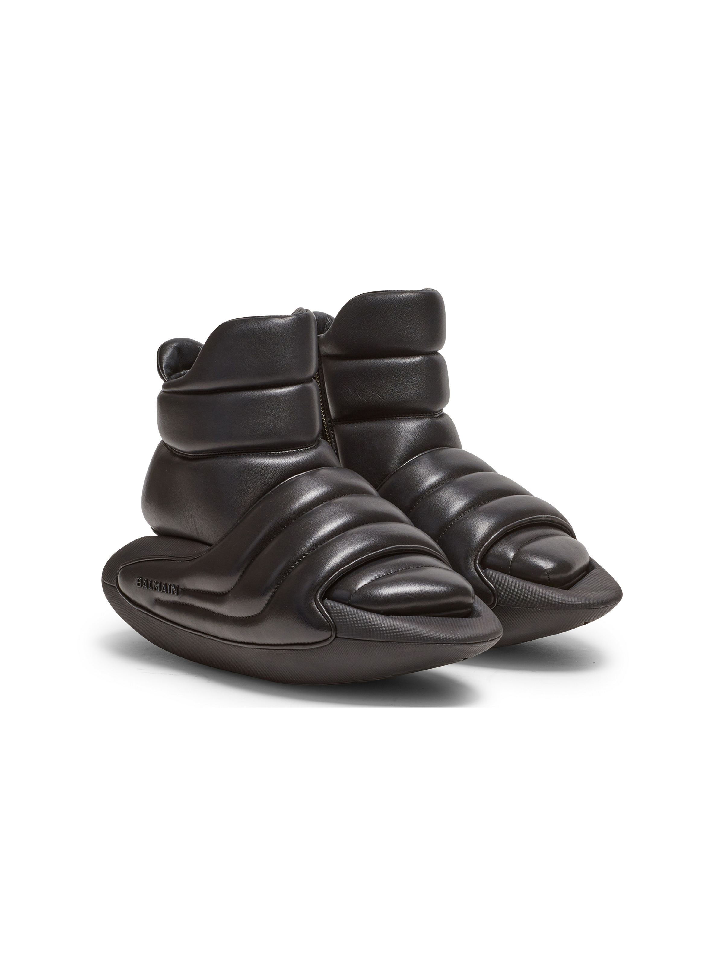 B-IT hight-top mules in quilted leather - 2