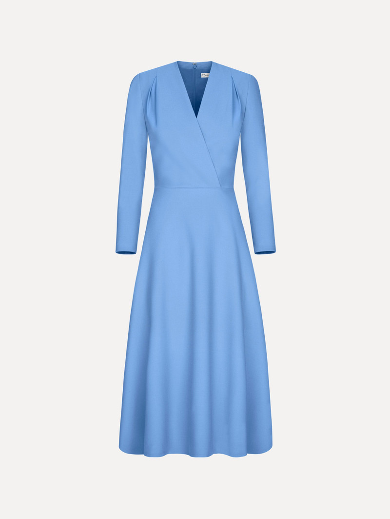 WOOL-BLEND LONG-SLEEVE DRESS 1