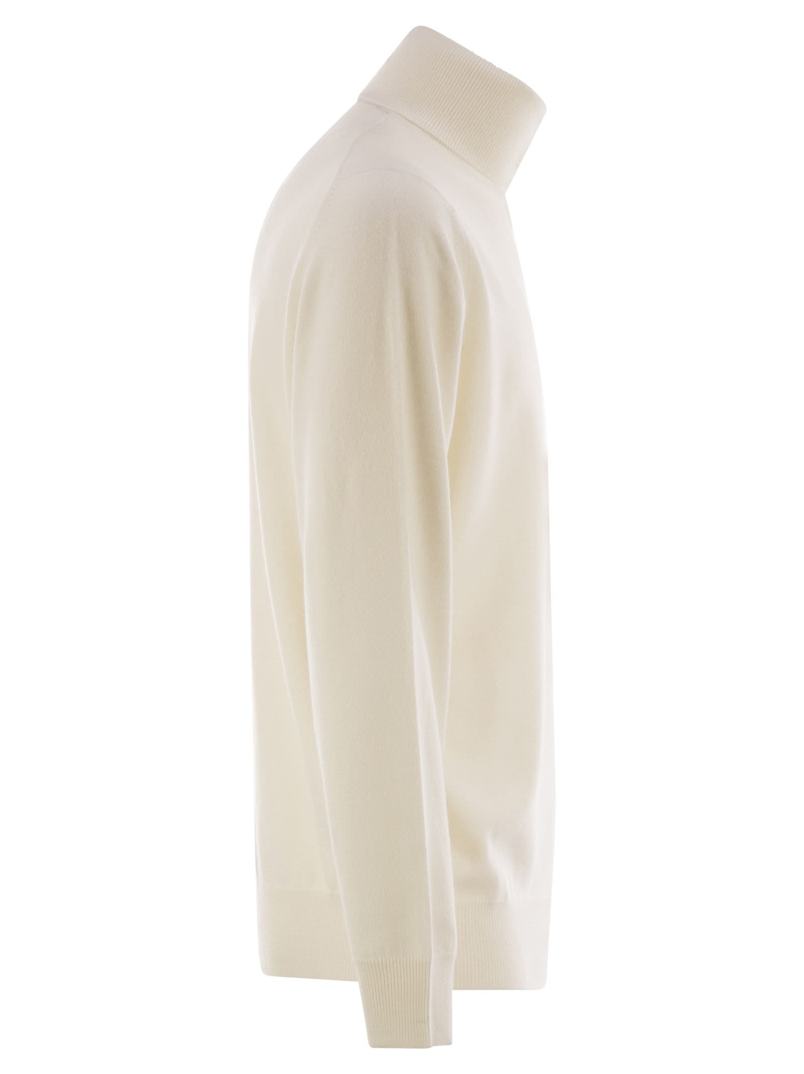 Brunello Cucinelli Men Cashmere Turtleneck Sweater - 3