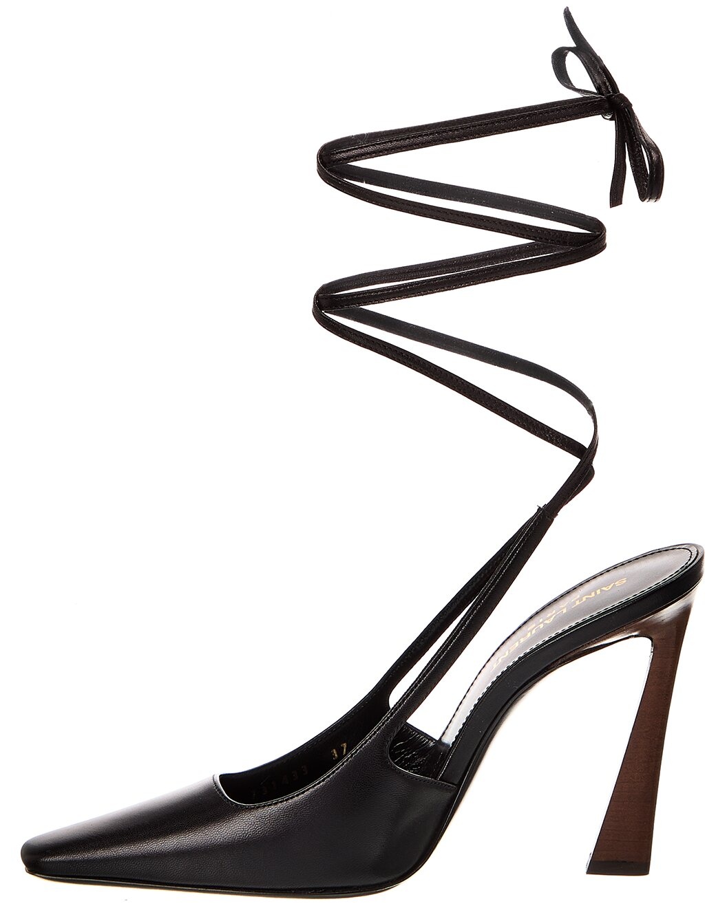 Saint Laurent Blade 105 Leather Slingback Pump - 2