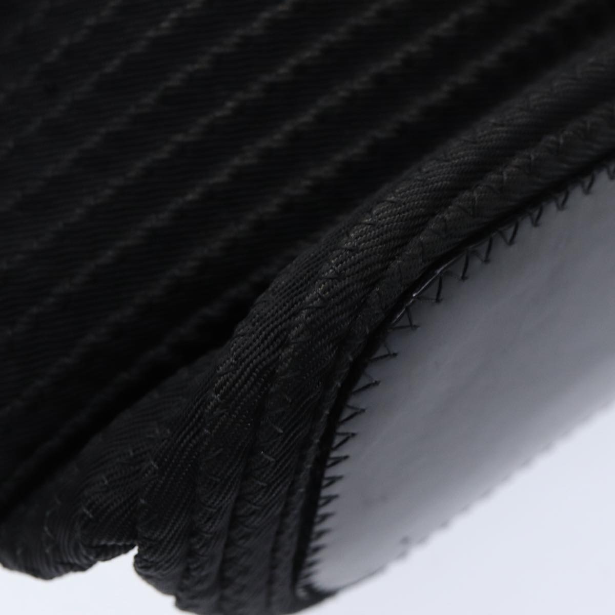 GUCCI Bamboo Hand Bag Nylon Black - 14