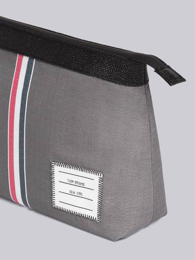 Thom Browne Ripstop Stripe Wristlet Zip Pouch outlook