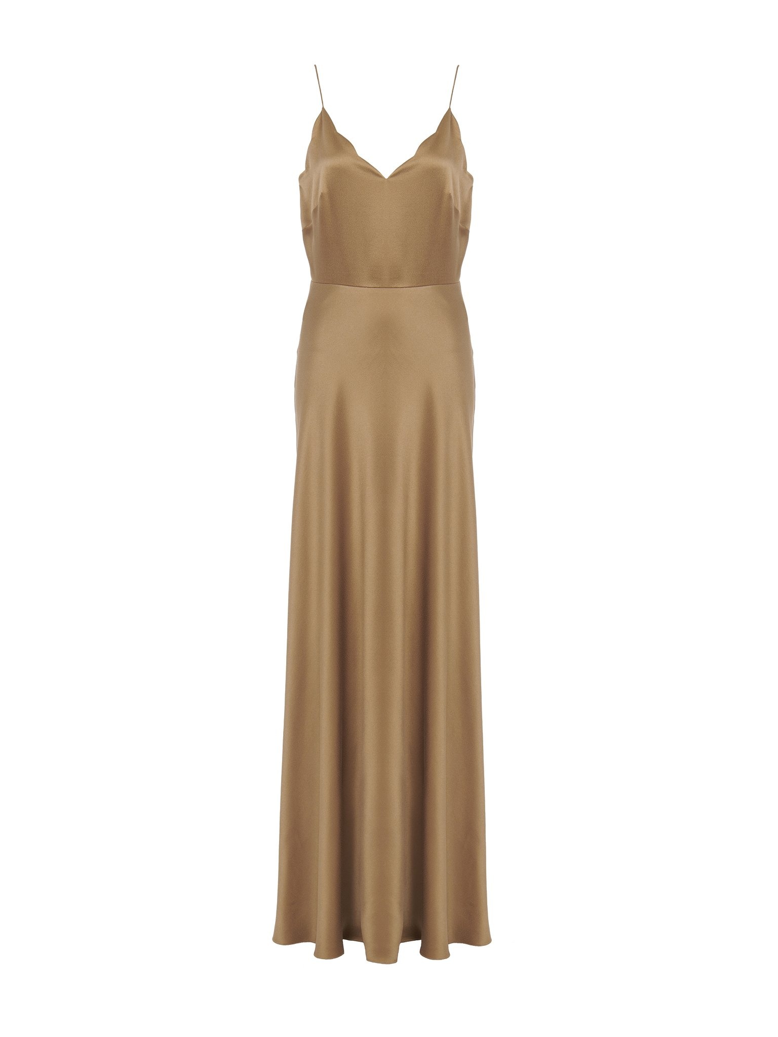 SLEEVELESS LONG FLARED DRESS - 1