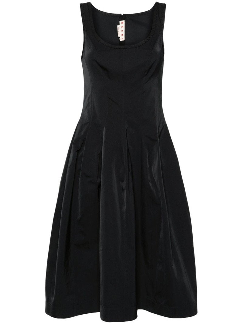 A-line scuba midi dress 1