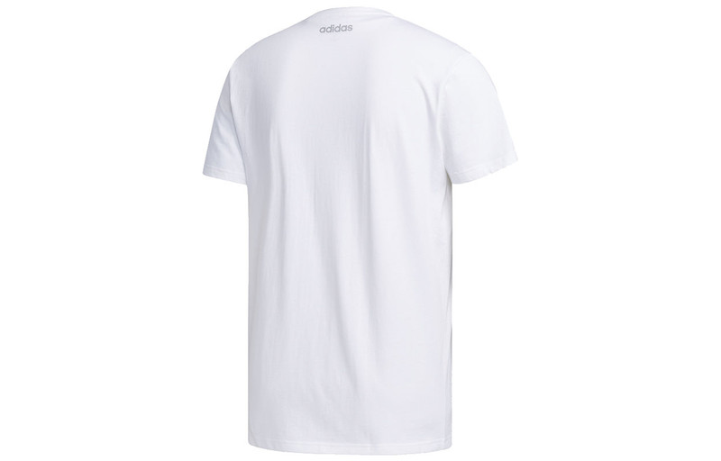 adidas adidas neo M Fav Photo T 2 Contrasting Colors Pattern Casual Sports Short Sleeve White DW8209 outlook