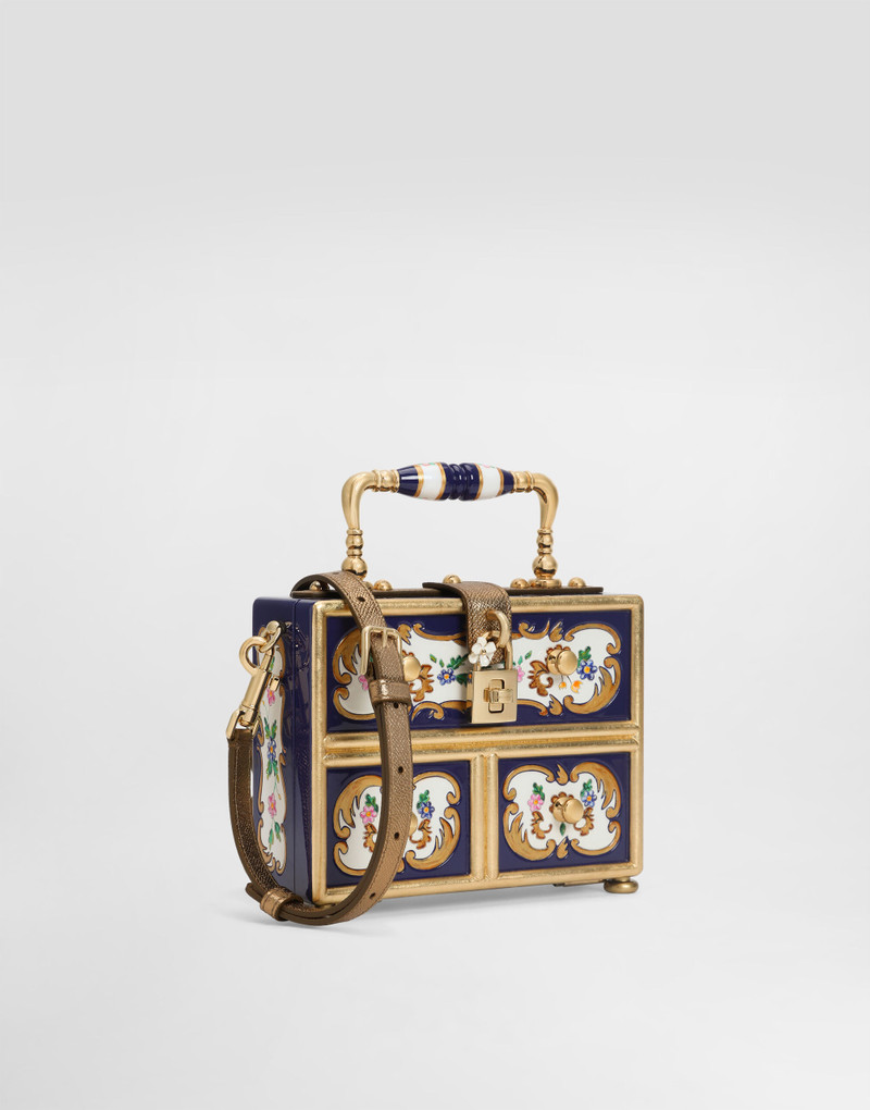 Dolce & Gabbana Dolce Box handbag in painted wood outlook