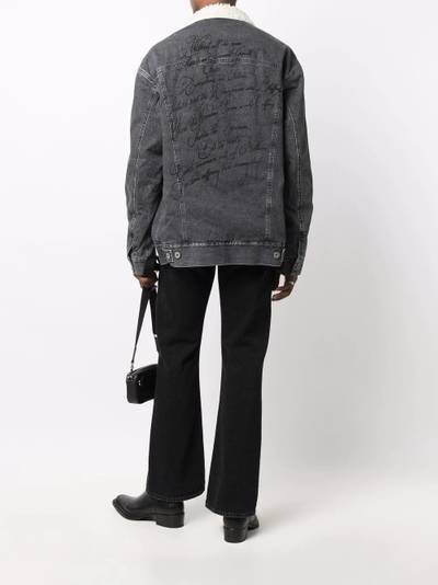 Junya Watanabe faux-shearling collar denim jacket outlook