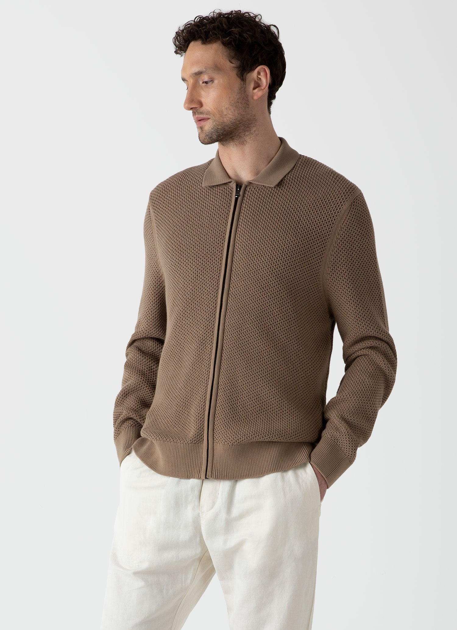 Sunspel x MR PORTER Mesh Knit Jacket - 2
