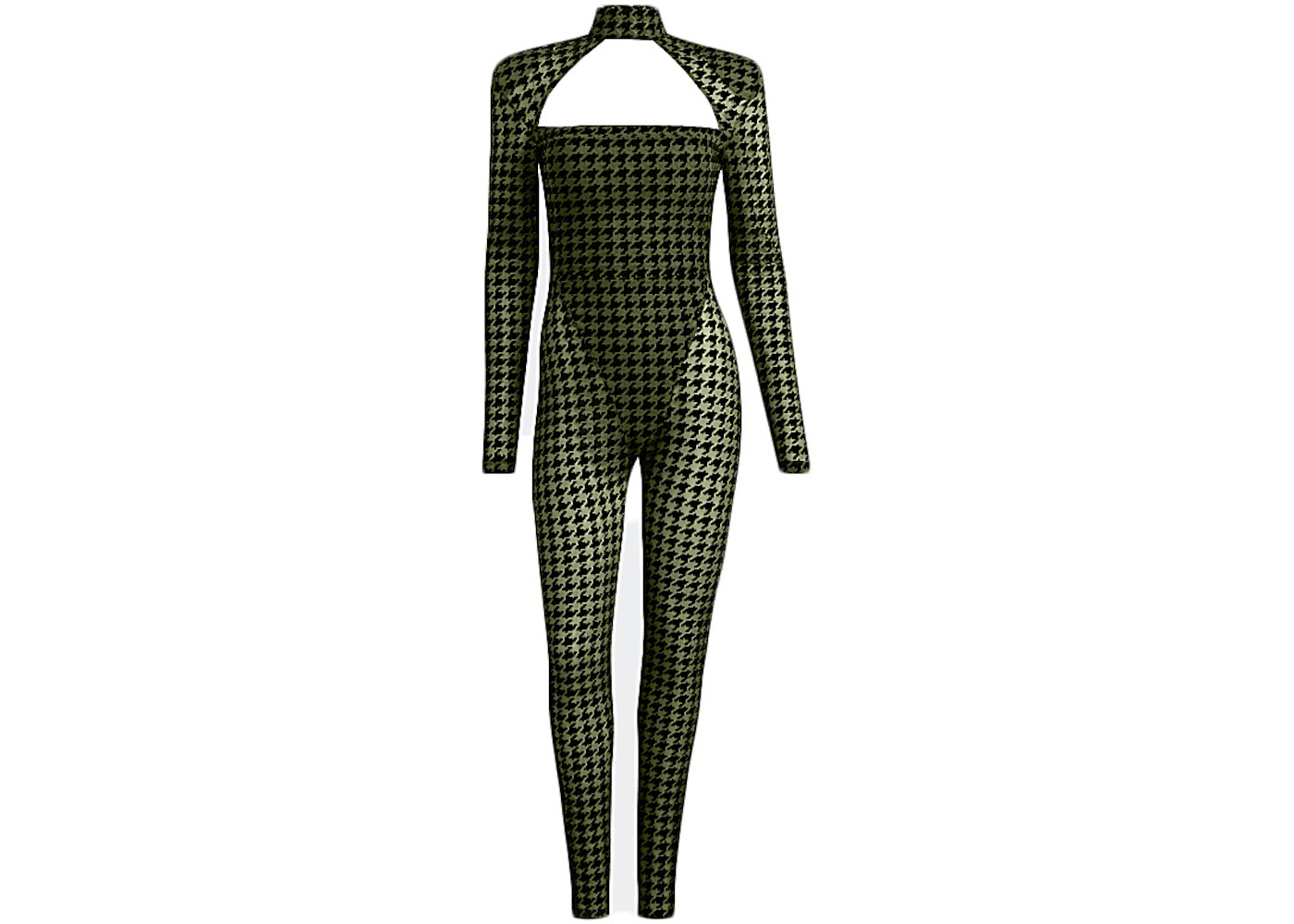 adidas Ivy Park Halls of Ivy Allover Print Catsuit Wild Pine/Black - 2
