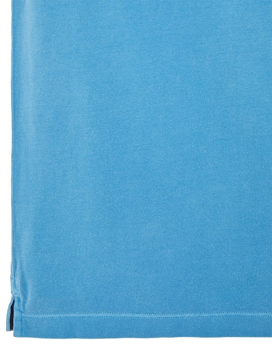 22S67 COTTON PIQUÉ_GARMENT DYED + PIGMENT DYE PASTEL BLUE - 4