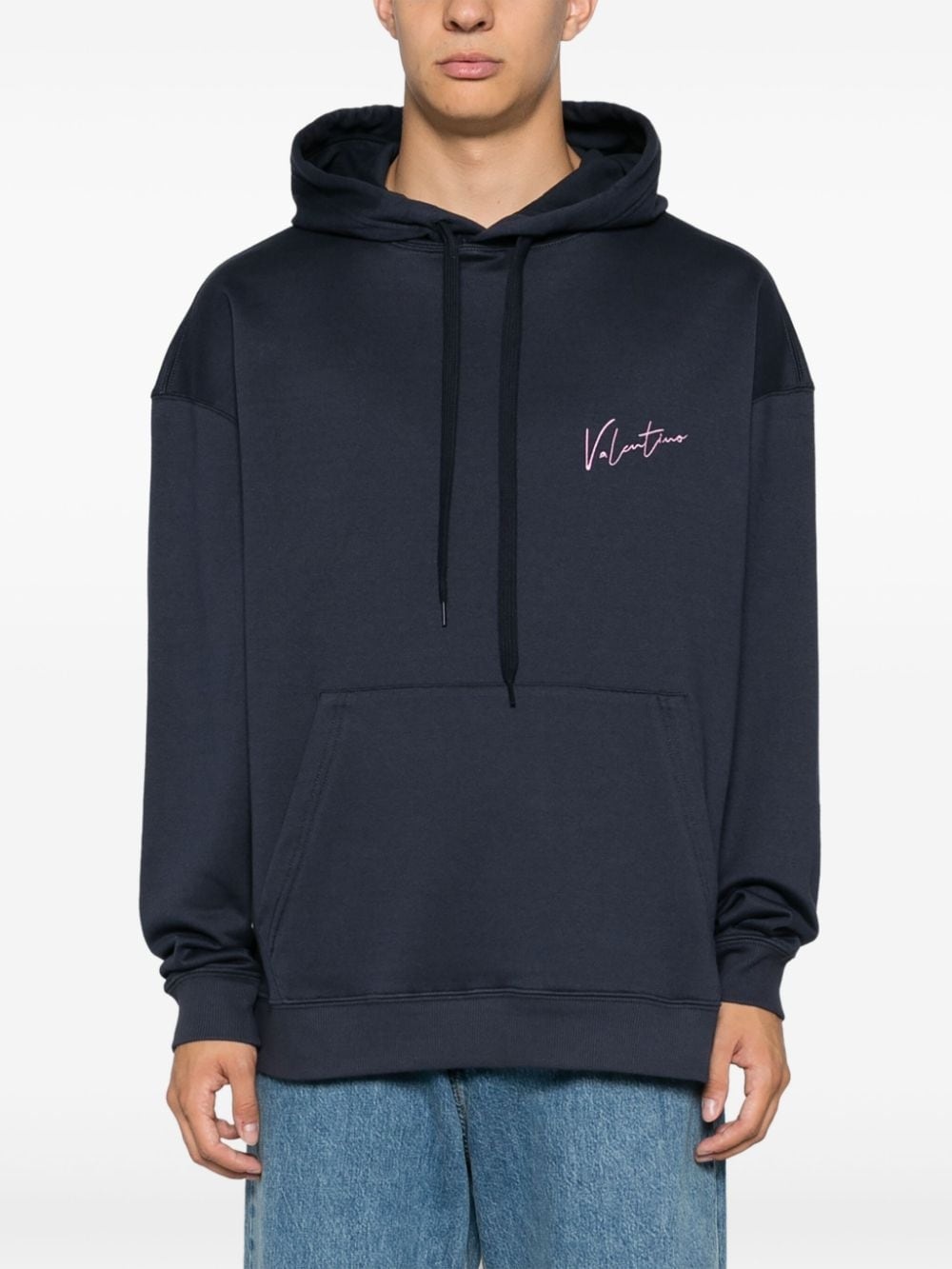 logo-embroidered hoodie - 3