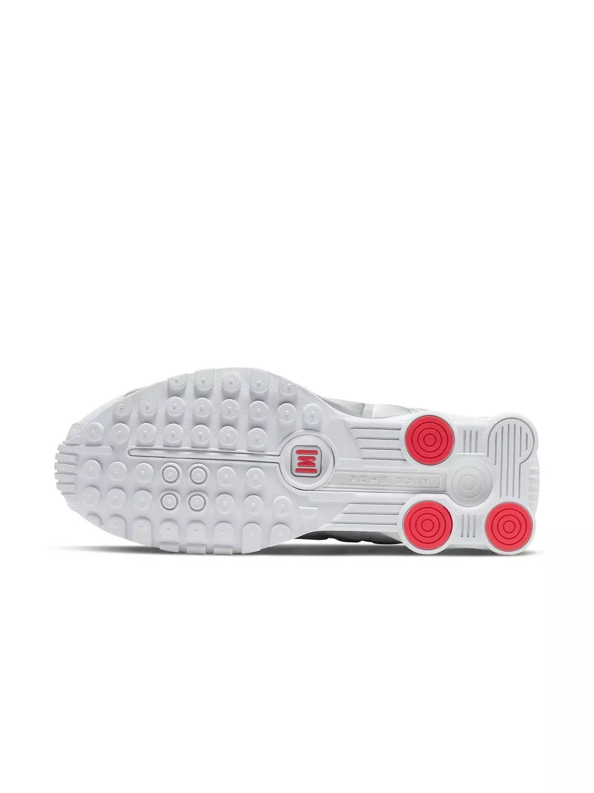 Shox R4 "White/Metallic Silver/Max Orange" Women's Shoe - 8