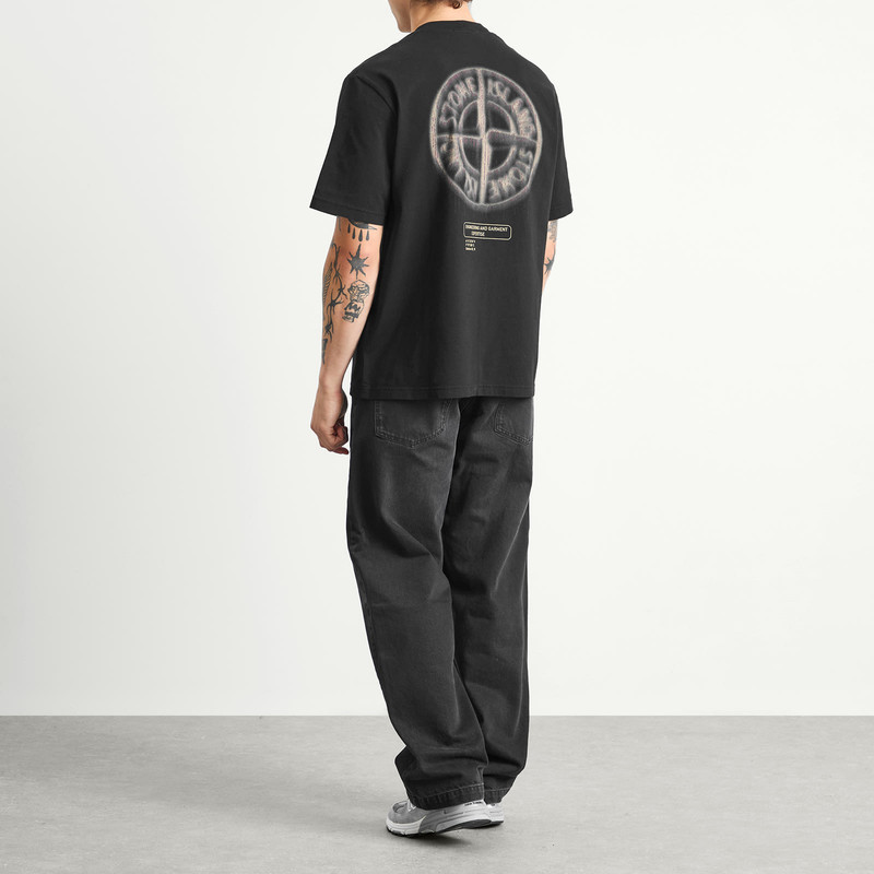 Stone Island Stone Island Bleeding Numbers Compass Print T-Shirt outlook