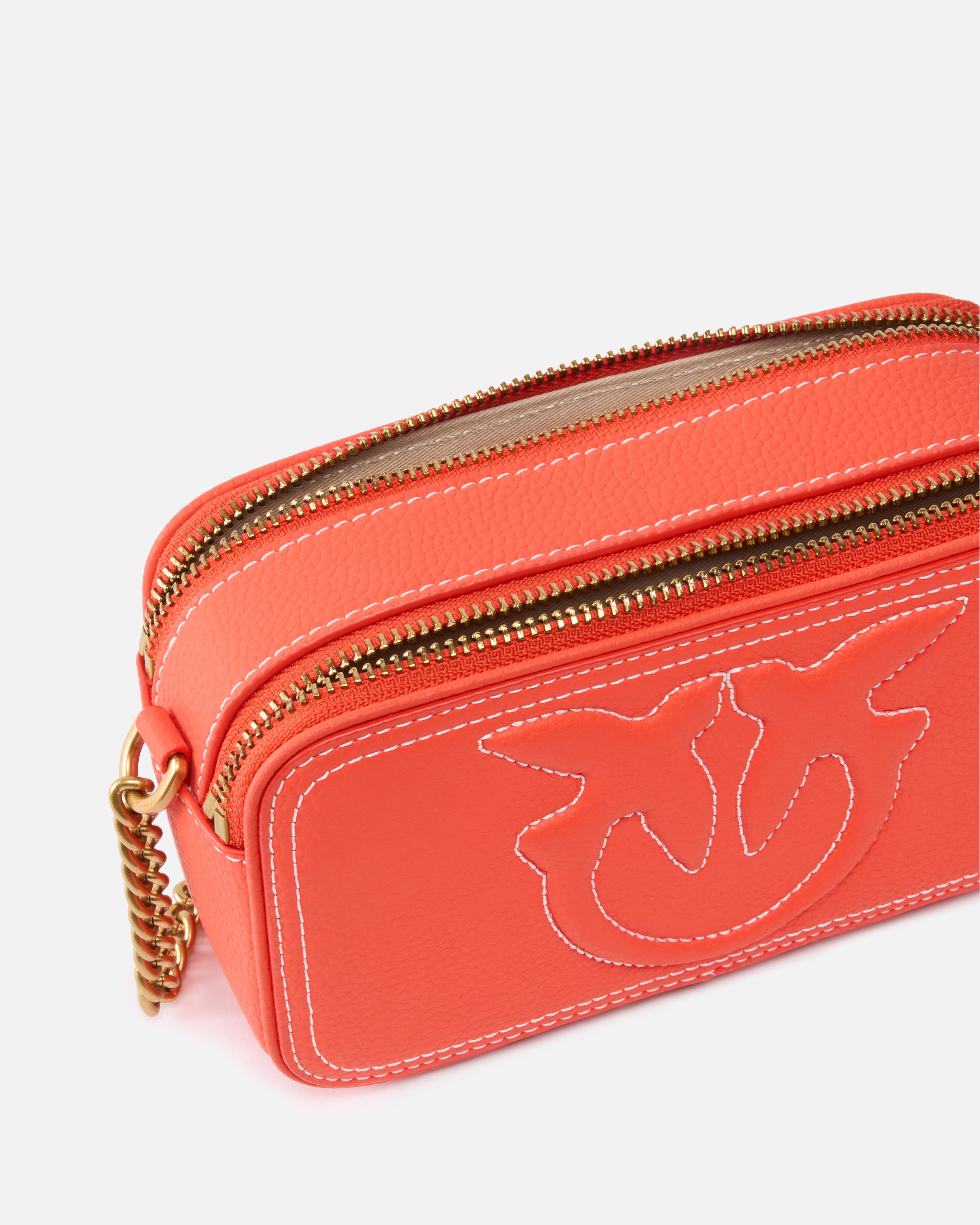 SMALL CROSSBODY BAG WITH RAISED LOVE BIRDS LOGO - 4