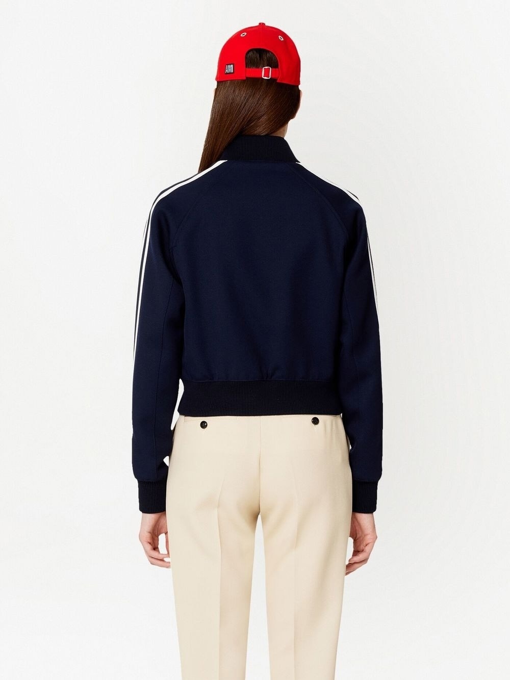 stripe-trim track jacket - 4