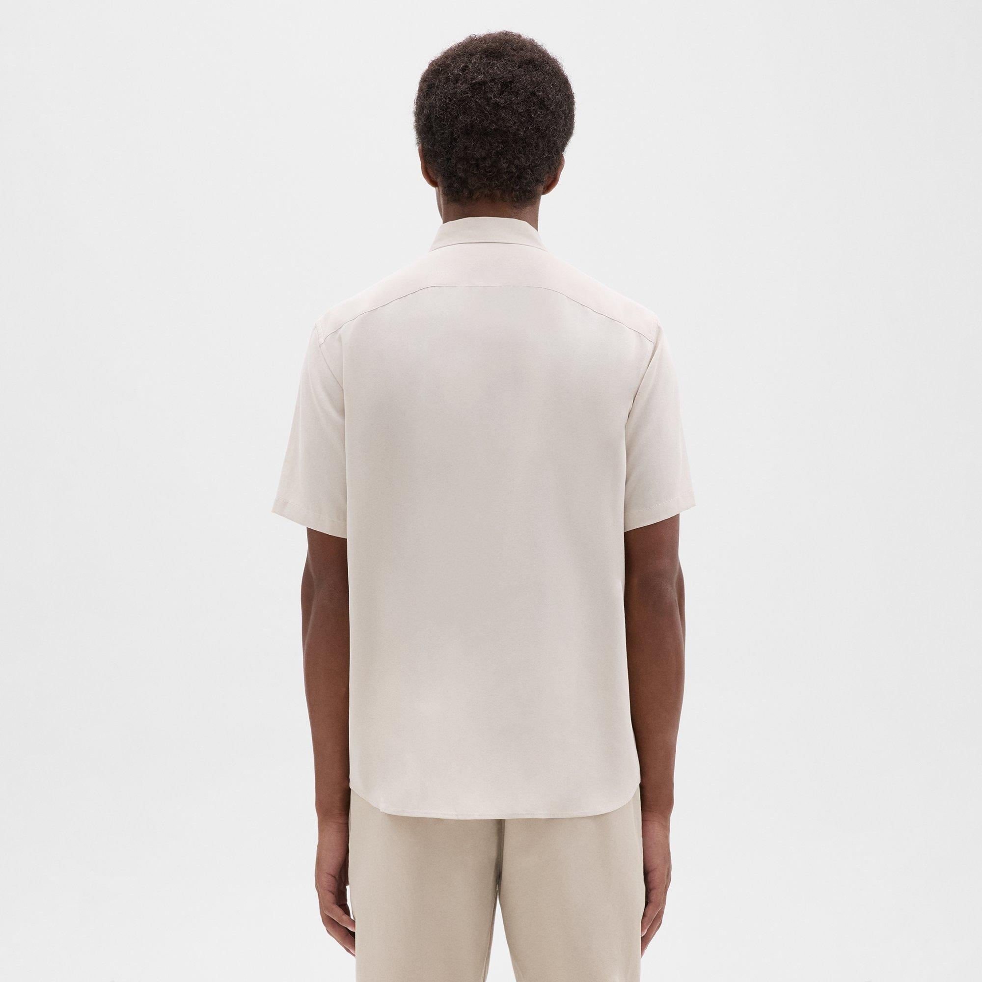 Irving Short-Sleeve Shirt in Fluid Twill - 4