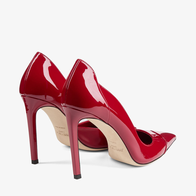 JIMMY CHOO Brigitte 100
Ruby Red Patent Leather Pumps outlook