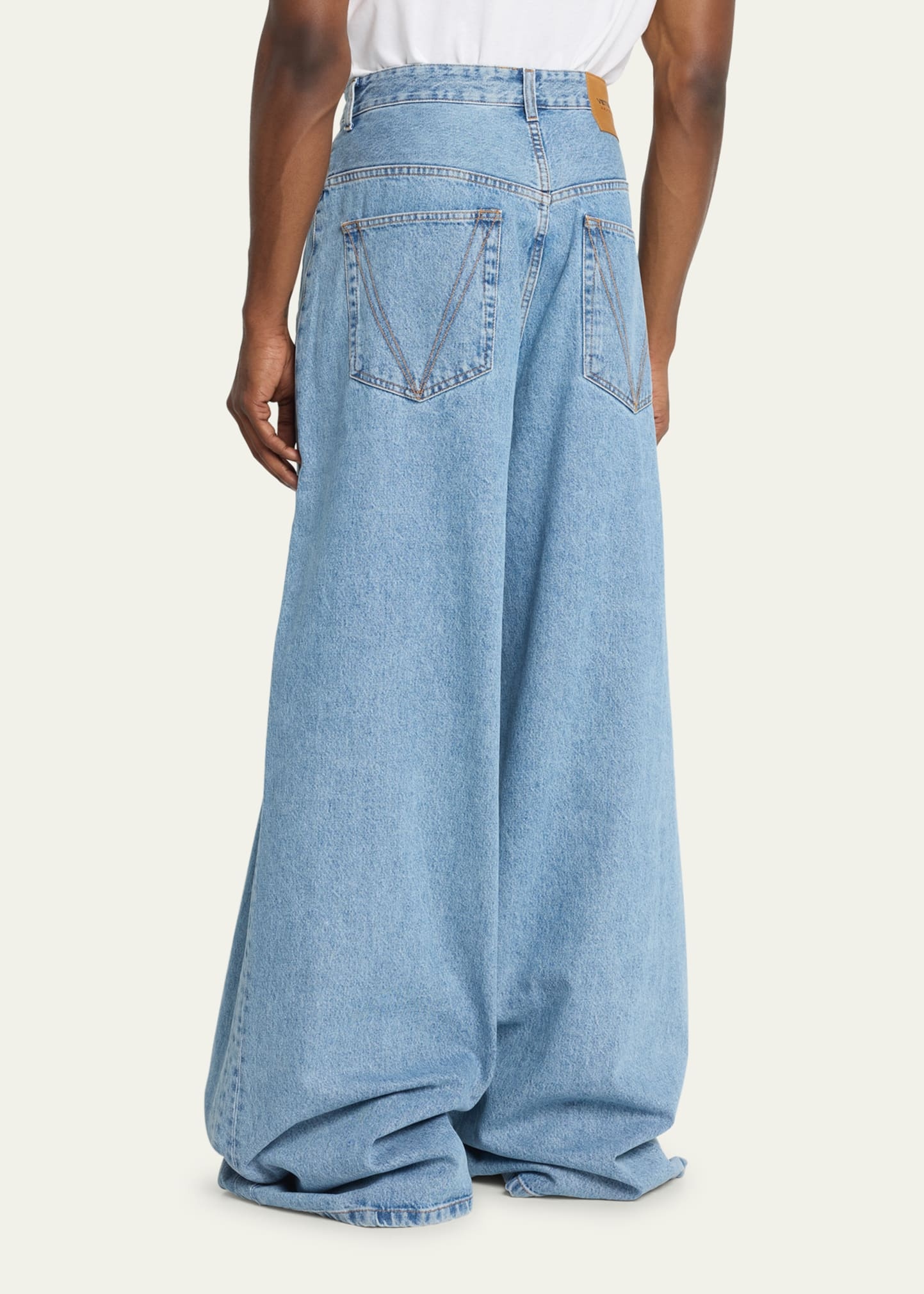 Men's Crystal Logo Baggy Jeans - 3