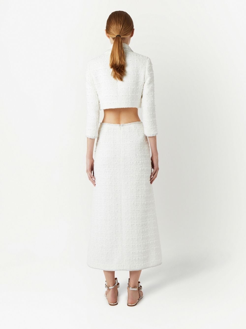 cropped tweed jacket - 4