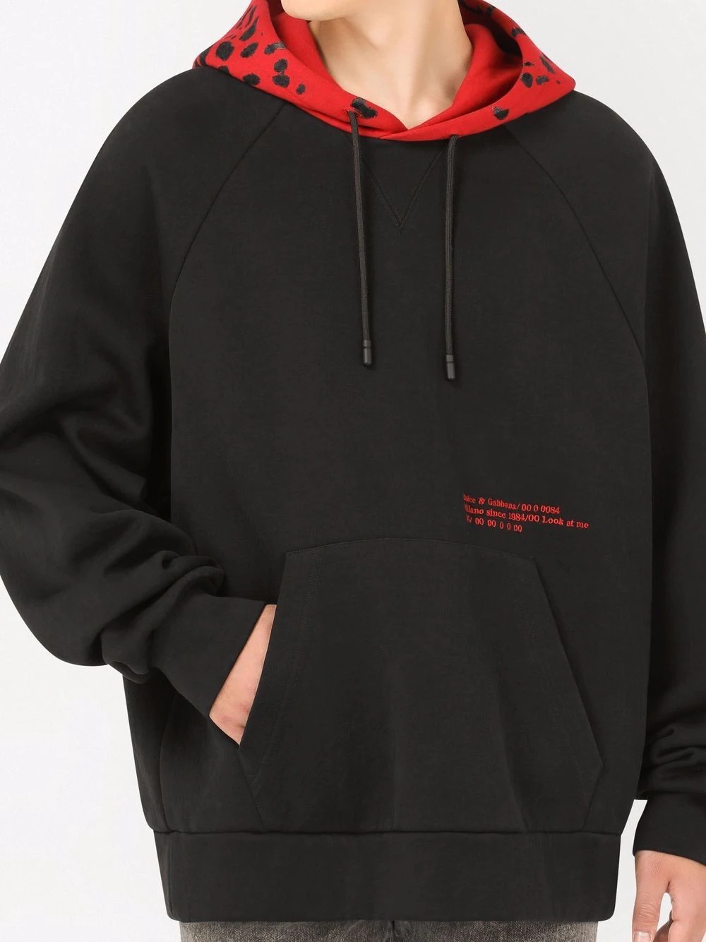 Eyes Talk leopard-hood hoodie - 5