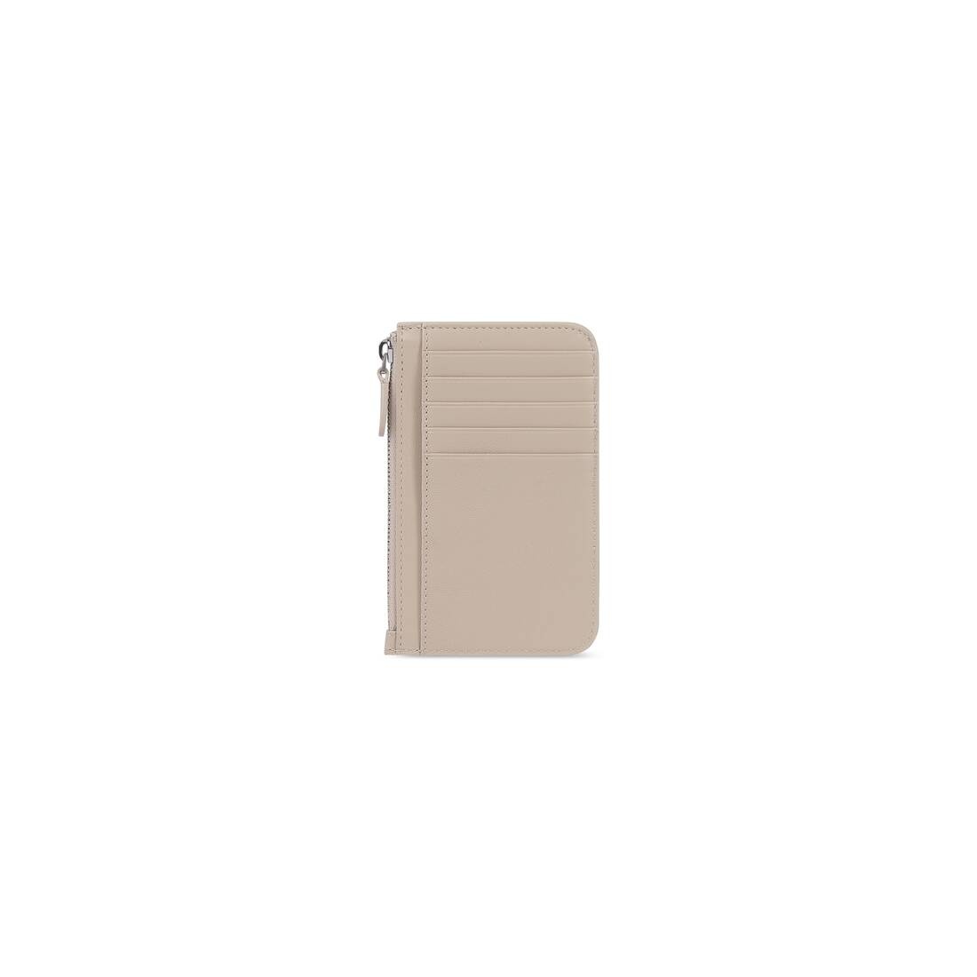 Essential Long Coin And Card Holder in Beige - 3