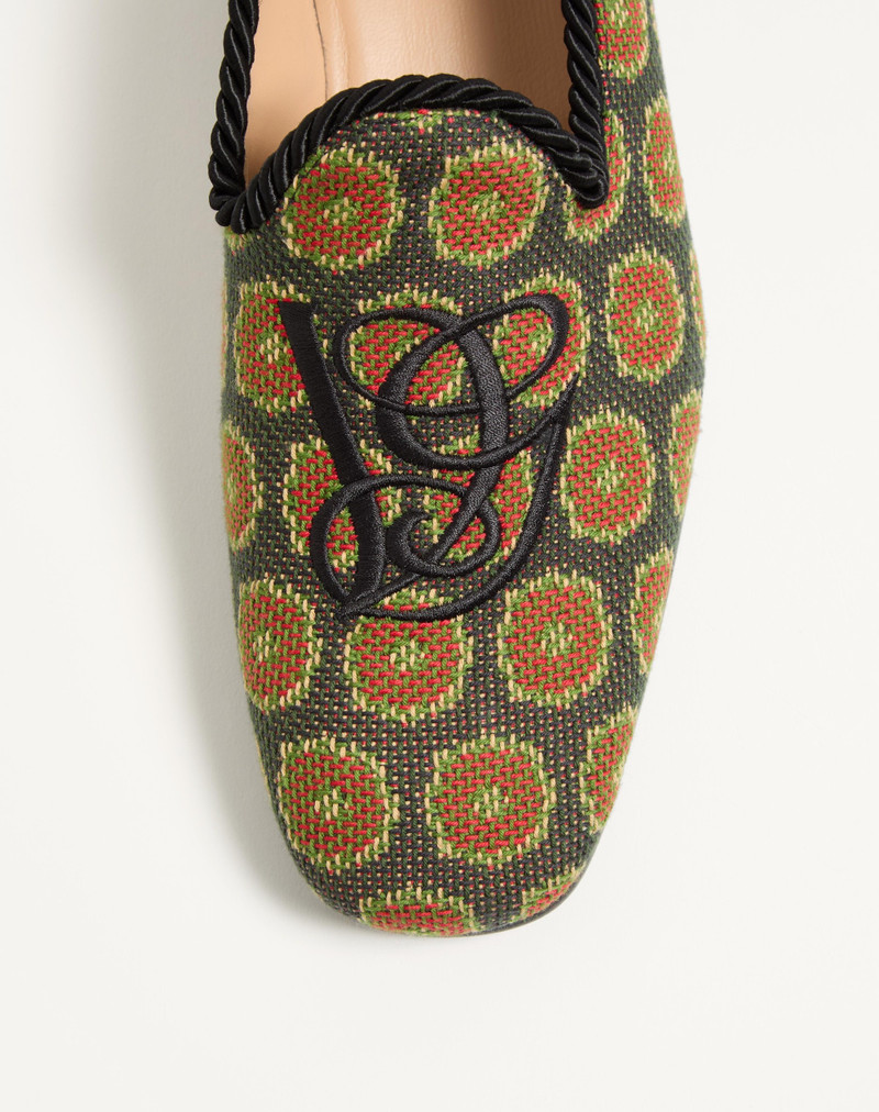 Valentino LES ALCÔVETTES LOAFER IN JACQUARD FABRIC outlook