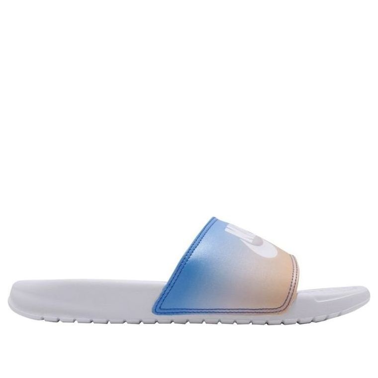 (WMNS) Nike Benassi JDI Print Slide 'White Hyper Royal' 618919-122 - 2