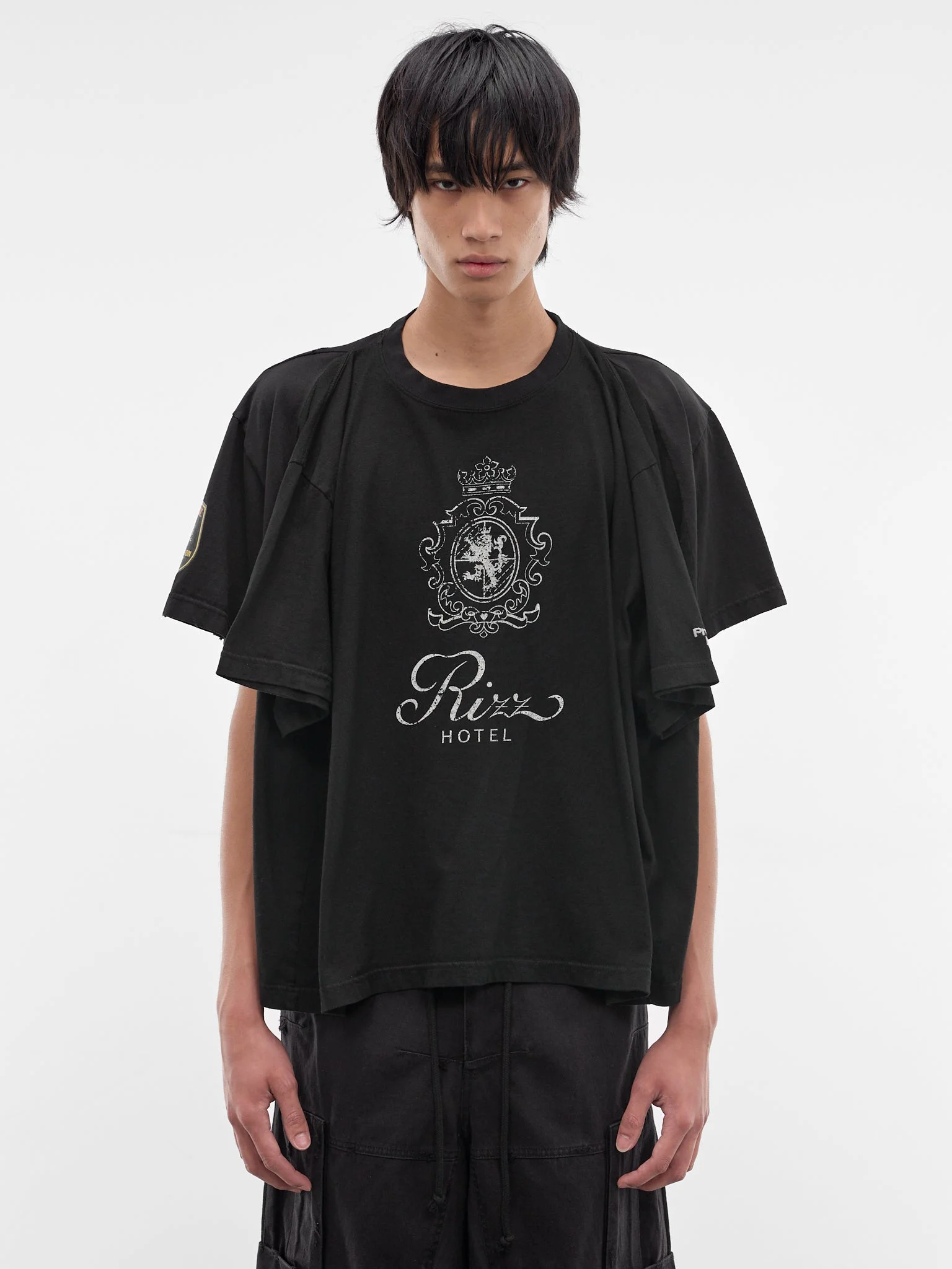 Black Four Hands Deconstructed Tee - 1