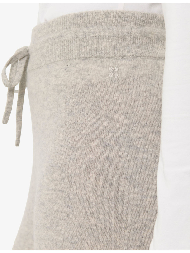 Wide-Leg Elasticated-Waist Cashmere Trousers 5