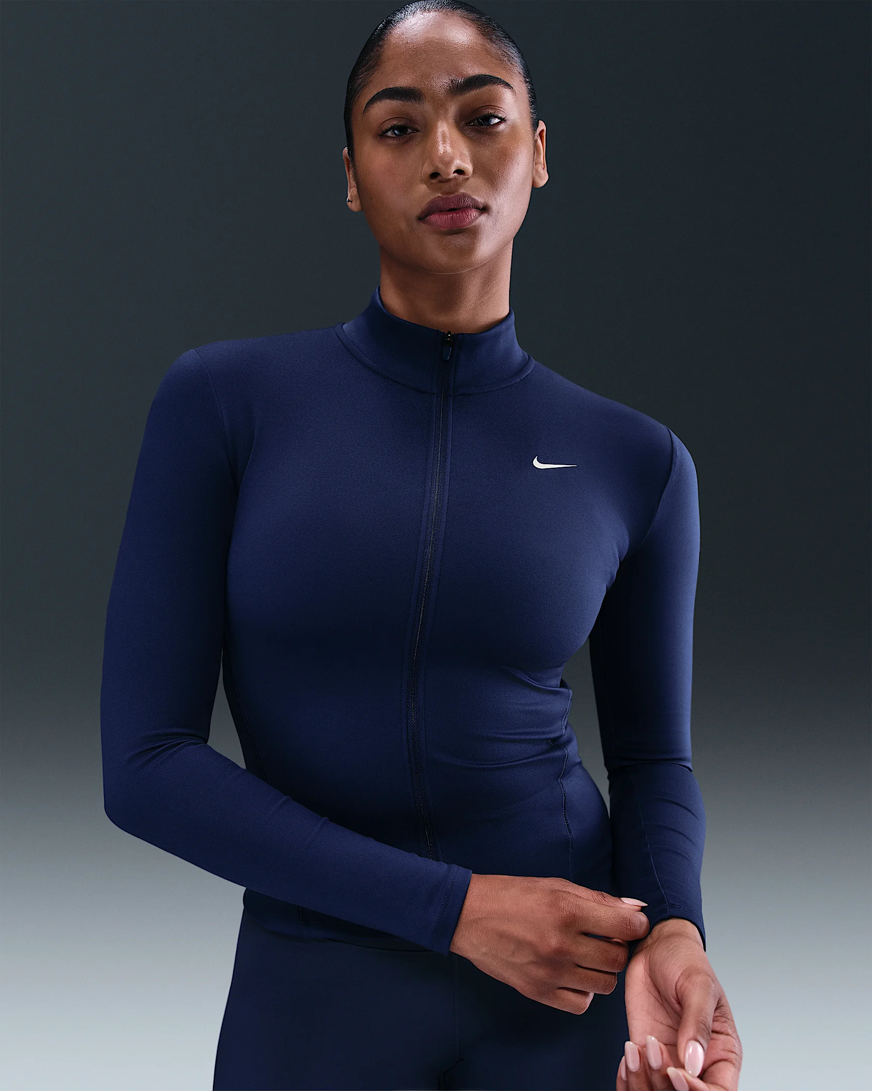 Nike One Fitted Women's Dri-FIT Full-Zip Jacket - 1