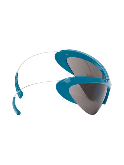 BALENCIAGA Blue Wire Cat-Eye Sunglasses outlook