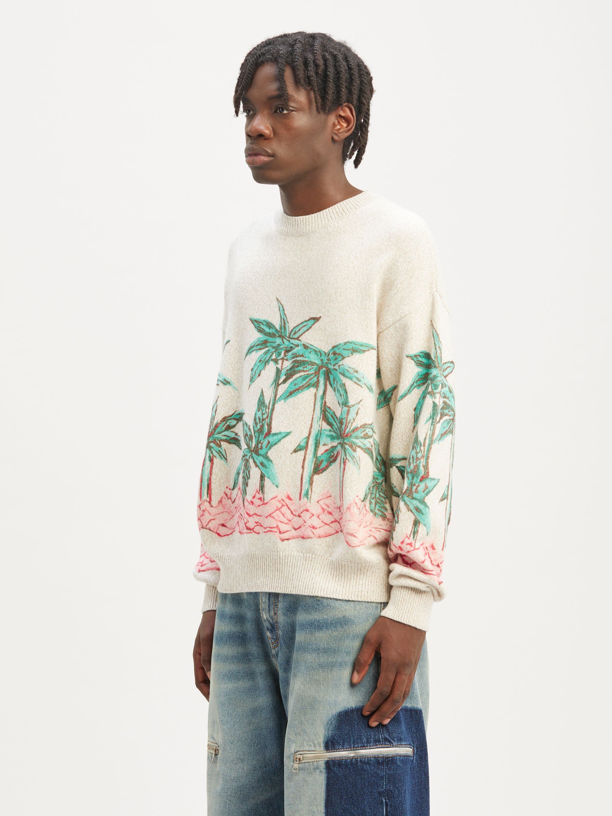 Palms Row Printed Sweater - 4
