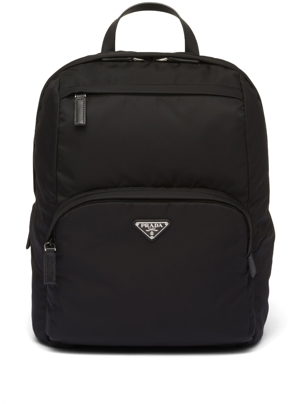 triangle-logo zipped backpack - 1