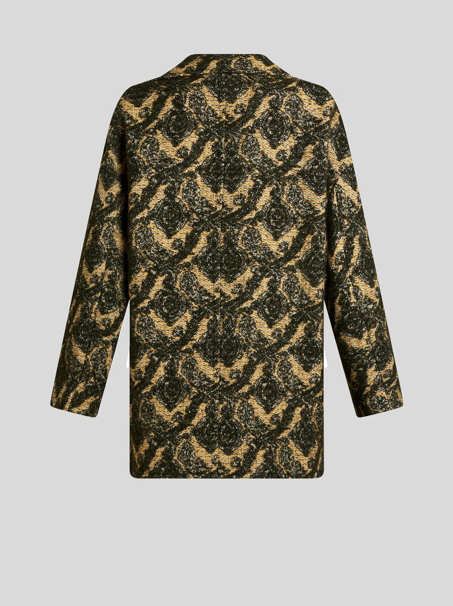 DOUBLE-BREASTED BOUCLÉ JACQUARD JACKET - 6