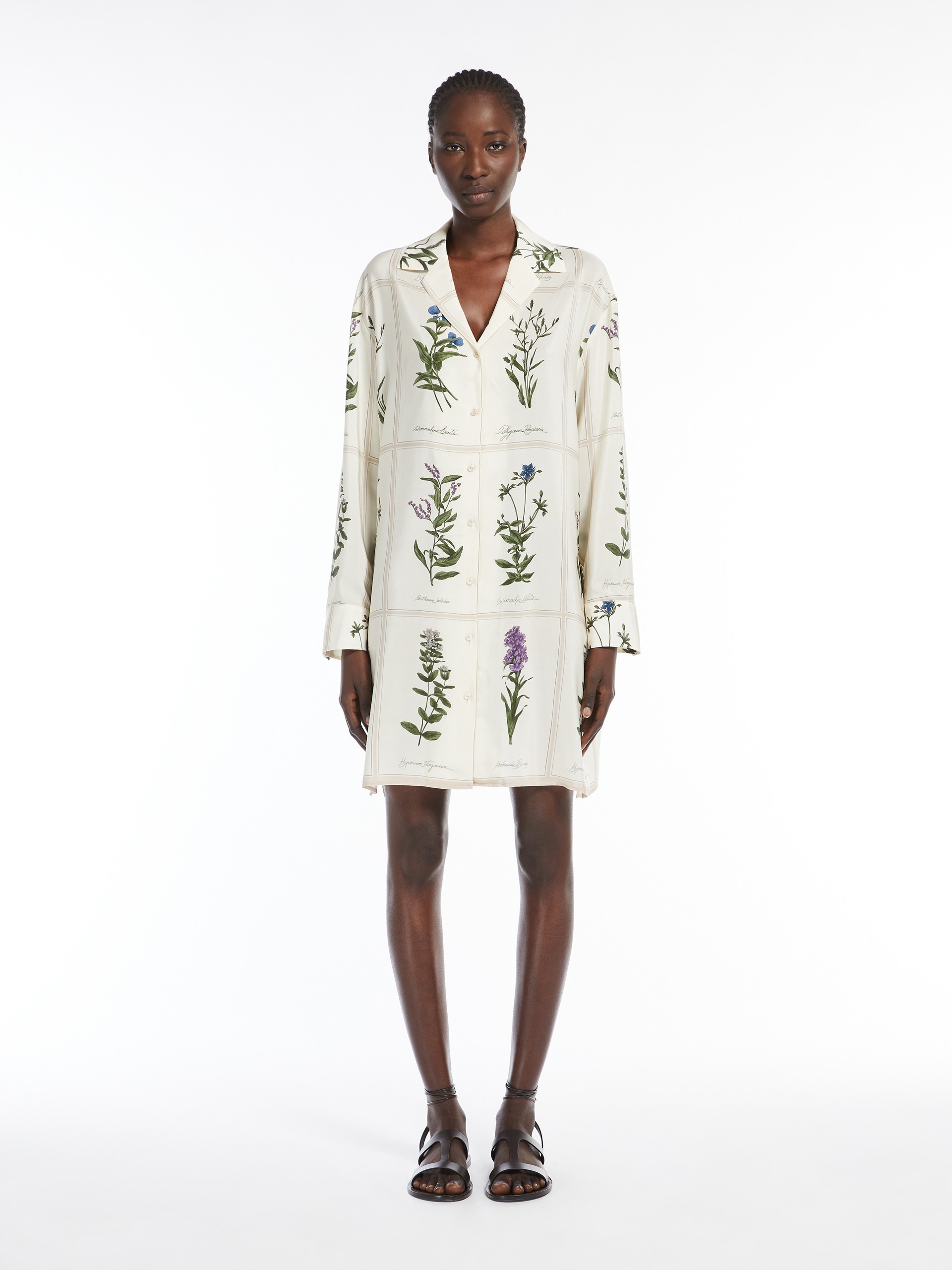 ECCESSO Printed crêpe de Chine dress - 3