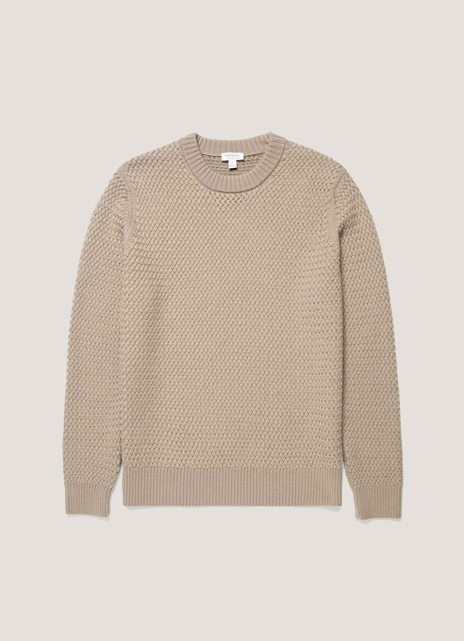 Merino Wool Basketweave Jumper - 1