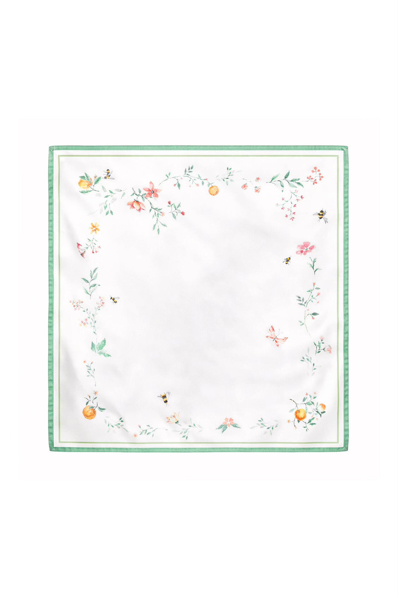 Flora Silk Twill Scarf 6