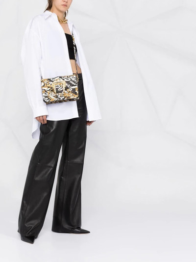 VERSACE JEANS COUTURE logo-buckle shoulder bag outlook