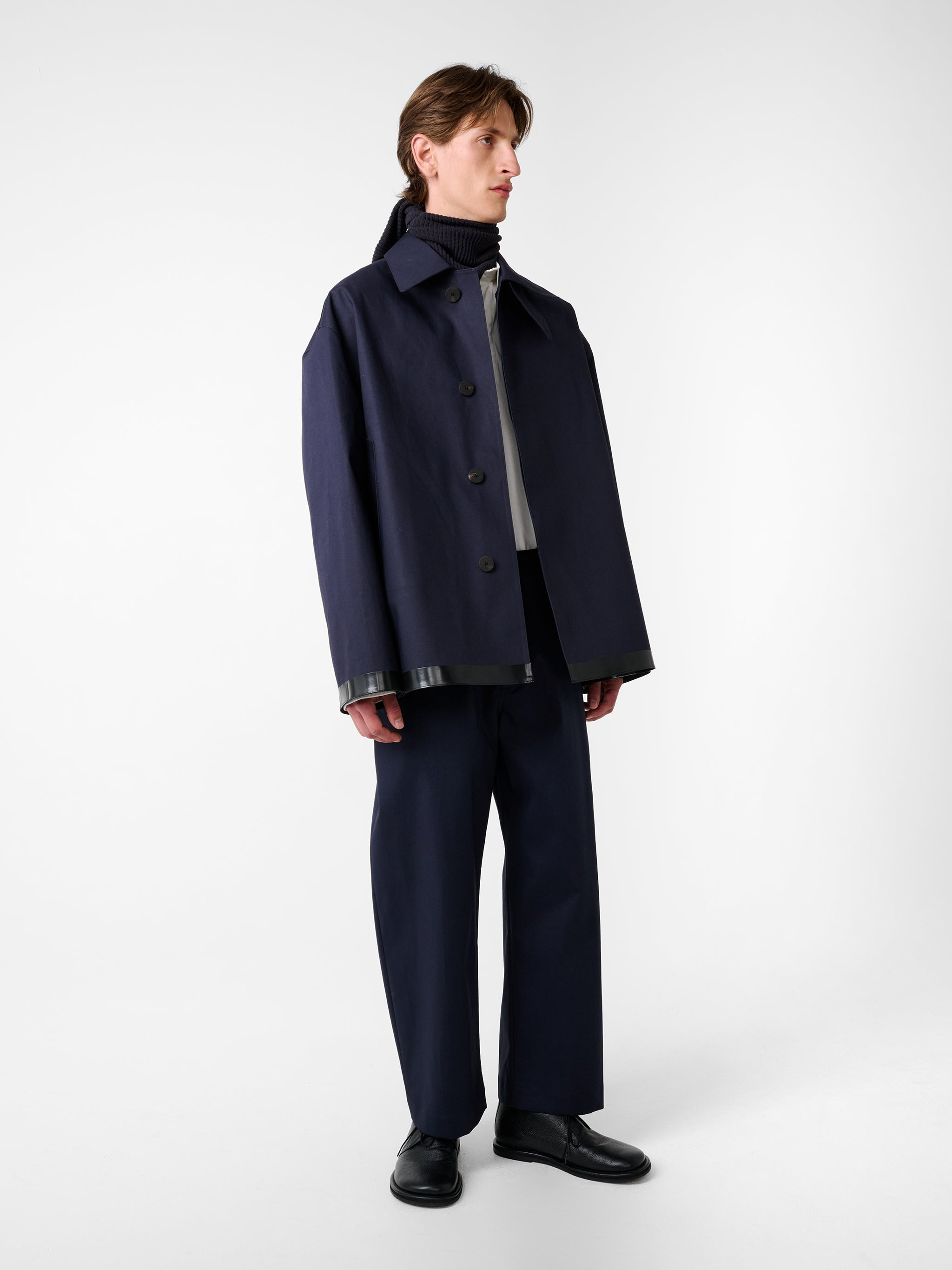 SN x Mackintosh Teviot Short Mac Coat - 5