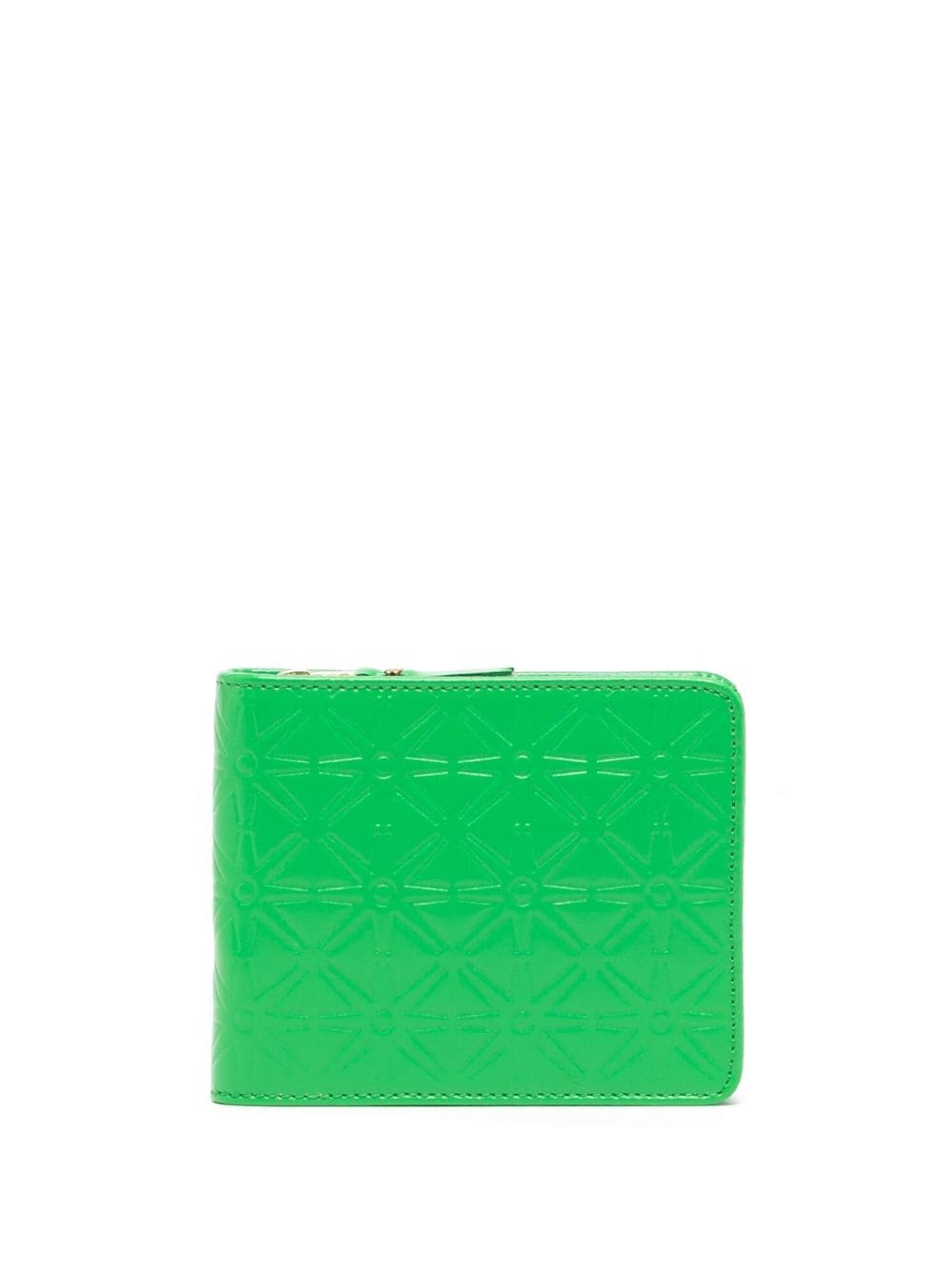 embossed leather wallet - 1