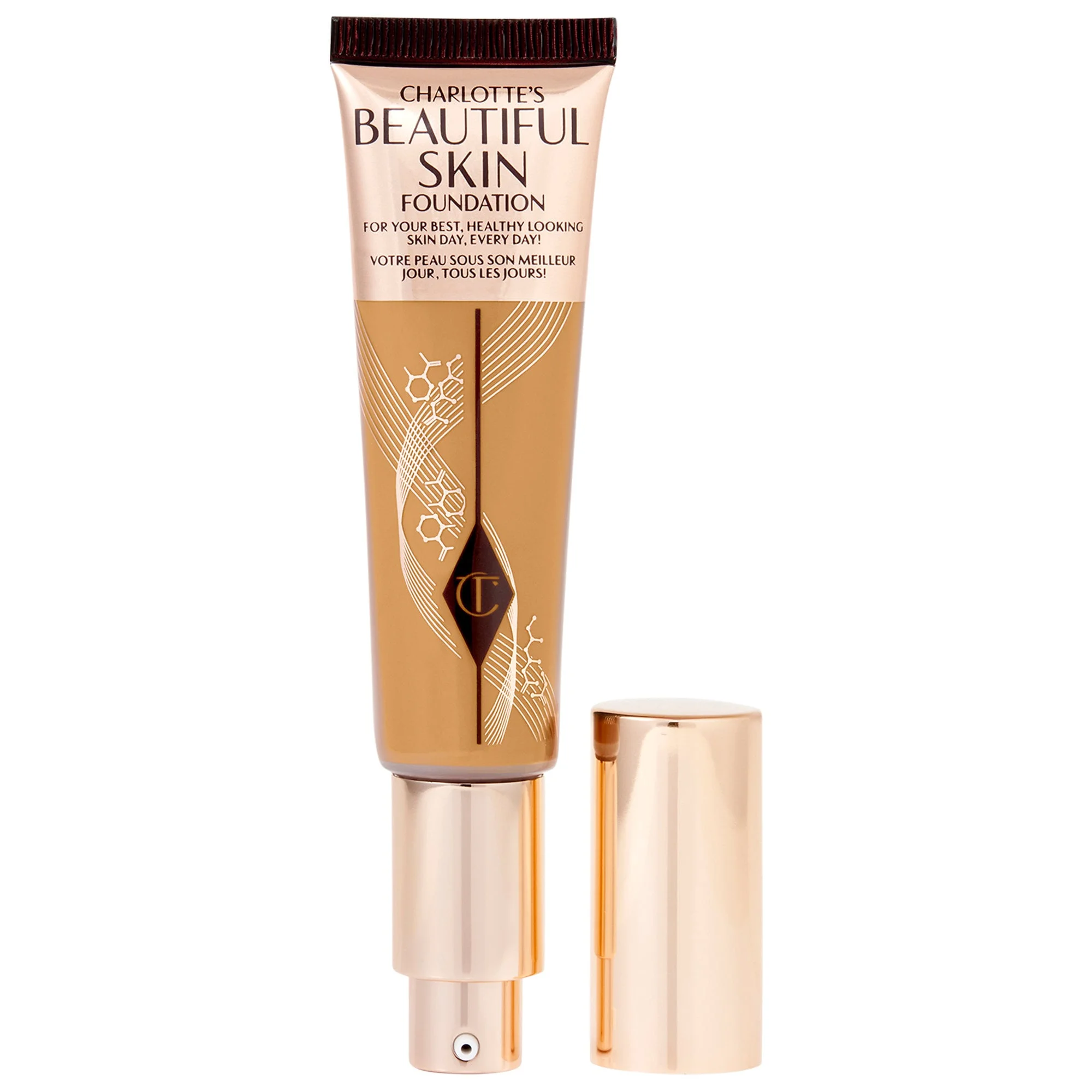 Beautiful Skin Medium Coverage Liquid Foundation with Hyaluronic Acid - 1