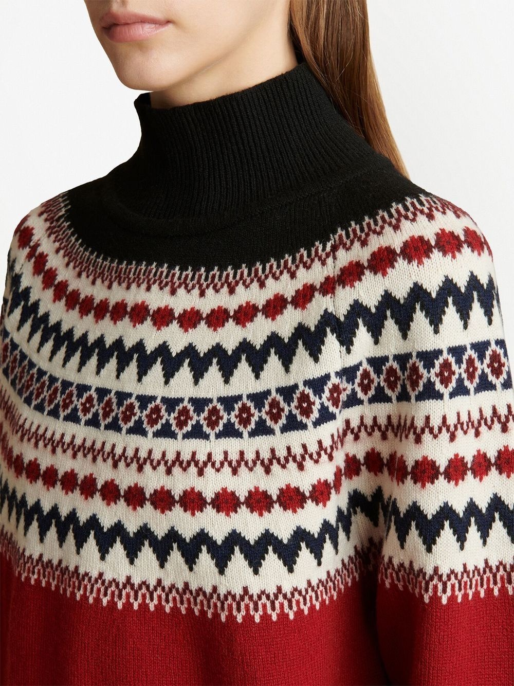 fair-isle cashmere sweater - 5