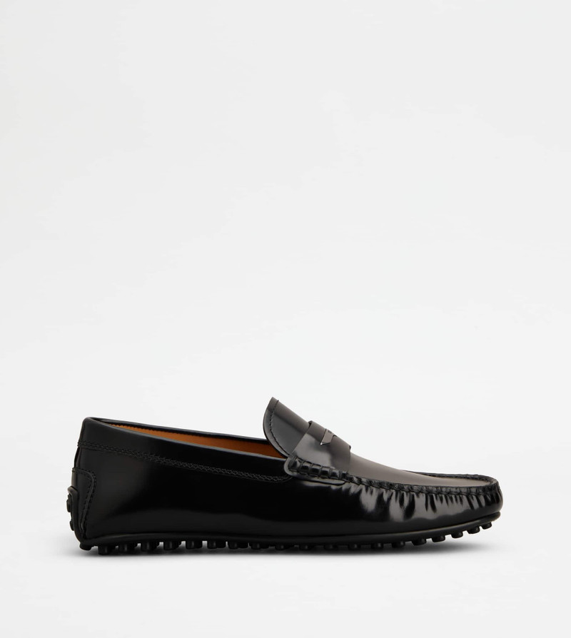 CITY GOMMINO DRIVING SHOES IN LEATHER - BLACK 1