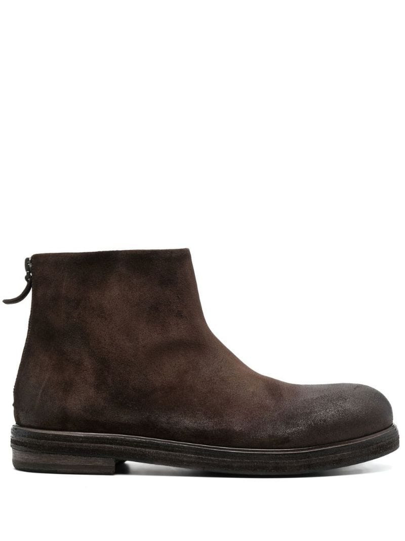 Marsèll leather round-toe ankle boots outlook