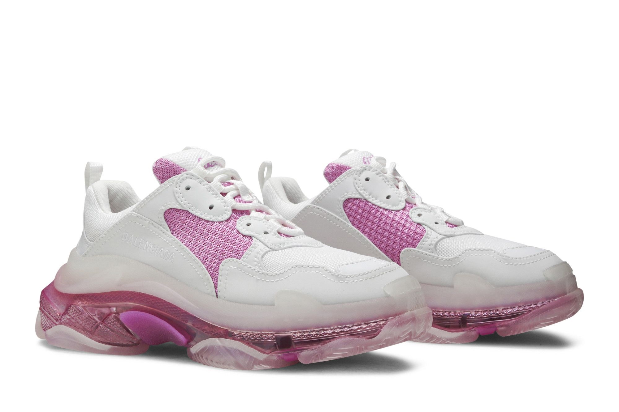 Balenciaga Wmns Triple S Clear Sole Trainer 'White Pink' - 8