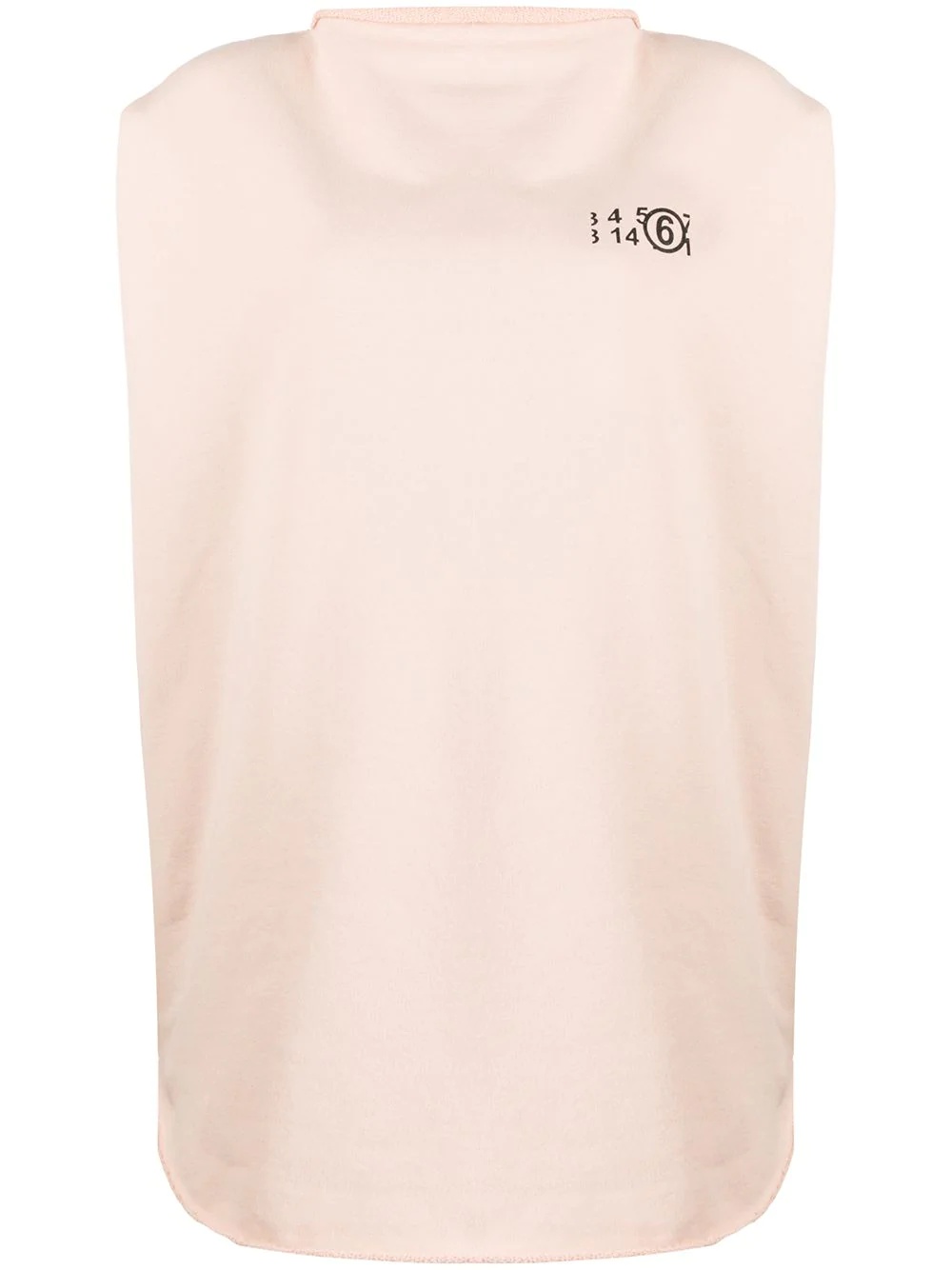 number 6 logo cricle print top - 1