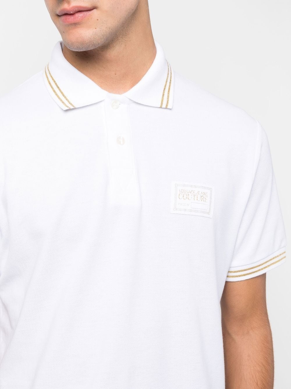 logo-embroidered polo shirt - 4