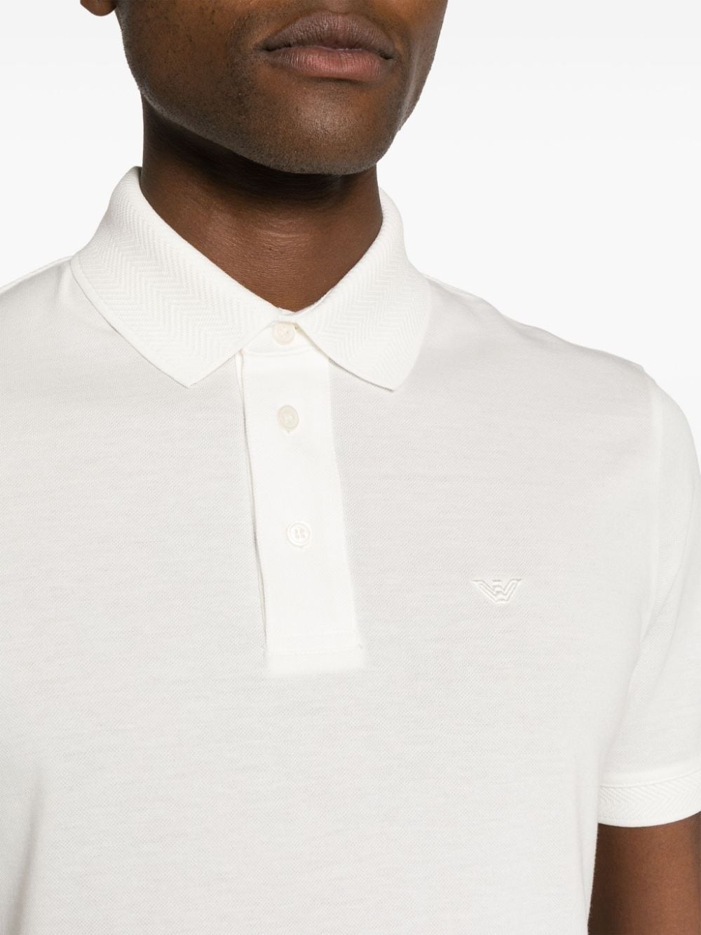 embroidered-logo piquÃ© polo shirt - 5