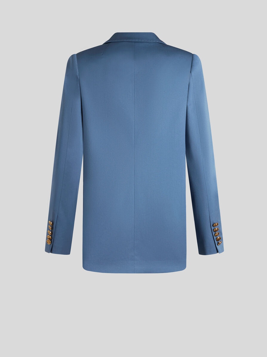 GABARDINE JACKET WITH PEGASO BUTTON - 5