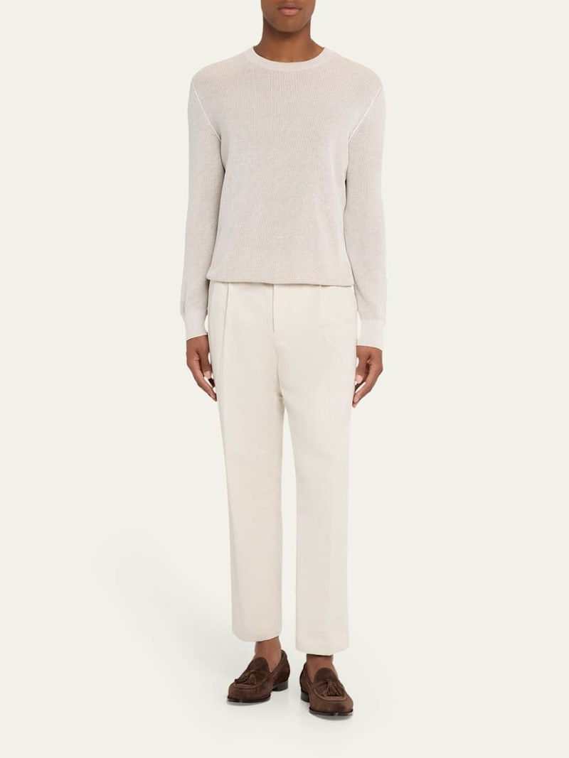 Loro Piana Men's Serge Suede Tassel Loafers outlook